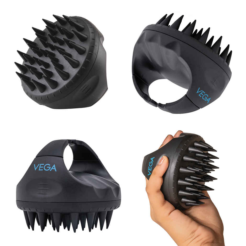 VEGA Hair Scalp Massager Shampoo Brush With Soft Silicone Bristles | (Ssb-01)