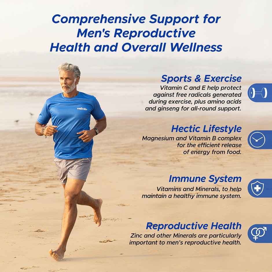Wellman Multivitamin Tablet Help To Maintain Men Health And Vitality