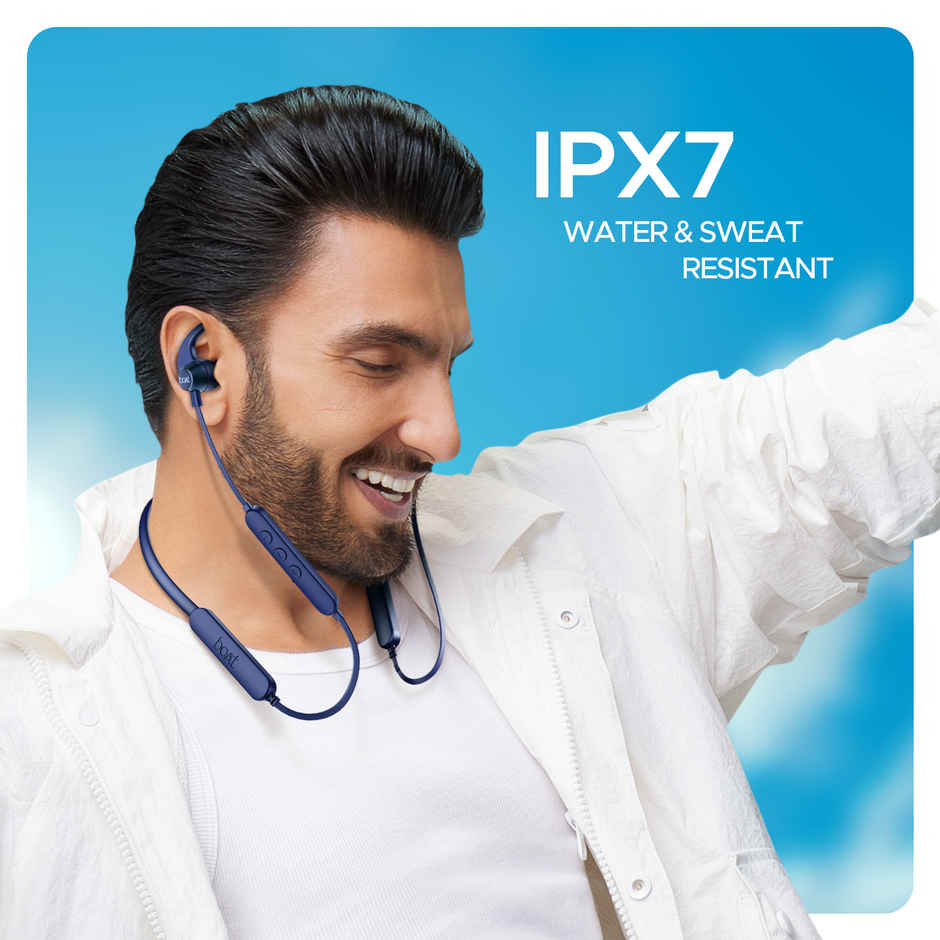 boAt Rockerz 255 Pro+ Bluetooth Neckband w/ 60H Playback, ASAP Charge & Dual Pairing (Navy Blue)