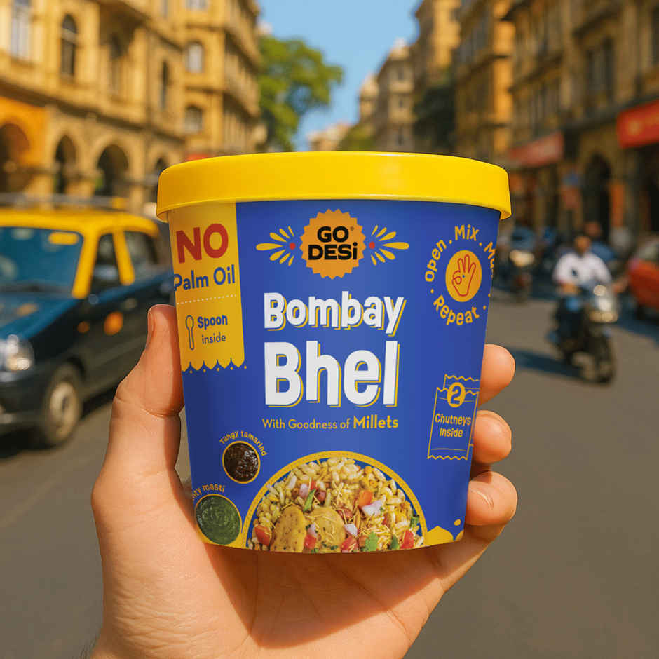 Kaju Katli Classic | Kaju Barfi | Sweets | By Go Desi (200g) & Go Desi Bombay Bhelpuri With Chutney, No Palm Oil (100g) Combo