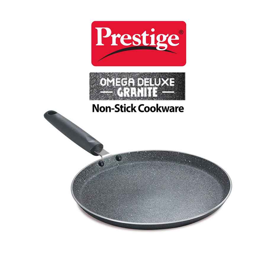 Prestige Omega Deluxe Aluminium Non-Stick Granite Cookware OT 25cm,Dishwasher Safe,2Y Warranty,Black