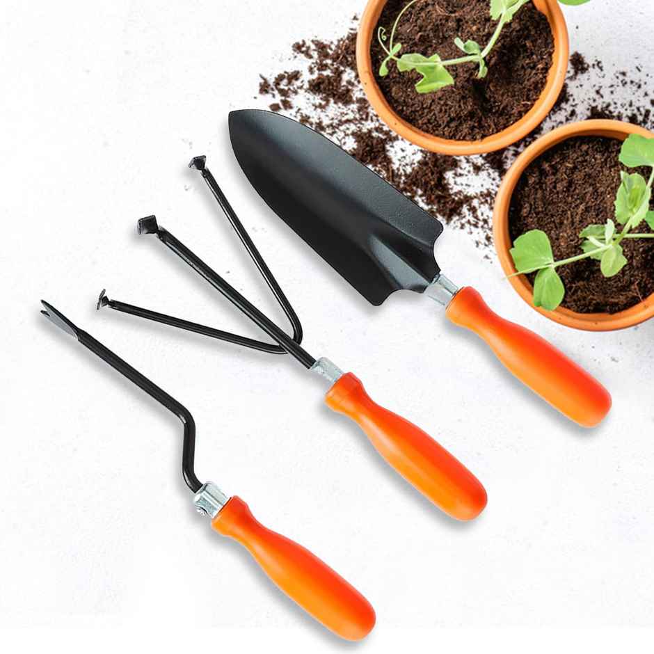 Cinagro Garden Tools - Shovel, Cultivator & Weeder (Garden Digging, Tilling Tools)