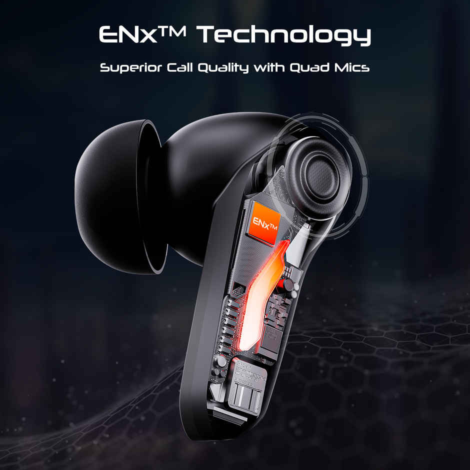 boAt Immortal 100 TWS Earbuds for Gaming w/ 30H Playtime, BEAST Mode & RGB LEDs (Black Sabre)