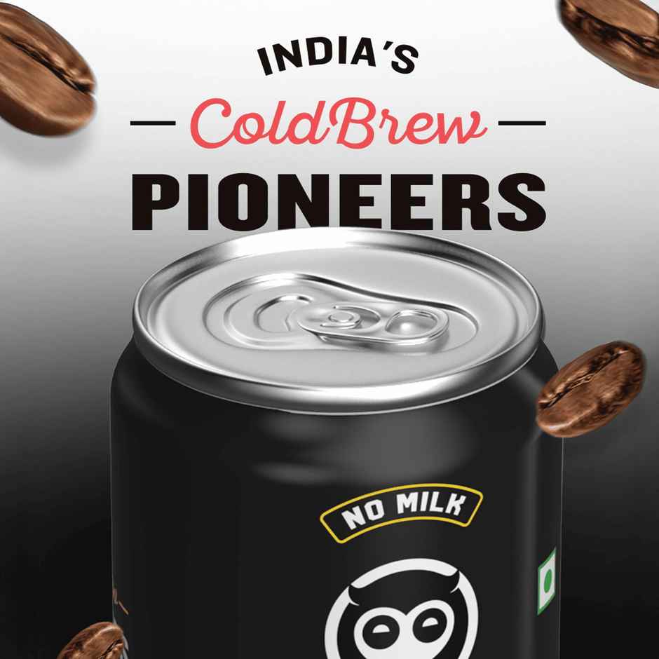 Sleepy Owl Cold Brew Black Coffee Can | Ready to Drink Coffee Beverage