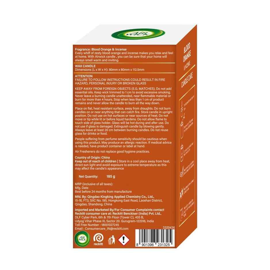 Airwick Home Fragrance Candle | Blood Orange & Incense