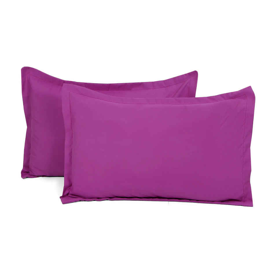 Status Pillow Cover Set Of 2 46 Cm x 69 Cm - Purple