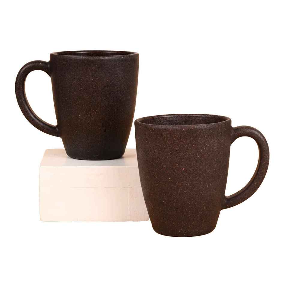 Eha Earth-Friendly Classic Coffee Mug | 300 ml | Made With Rice Husk Biocomposite | 2 Unit | Coffee