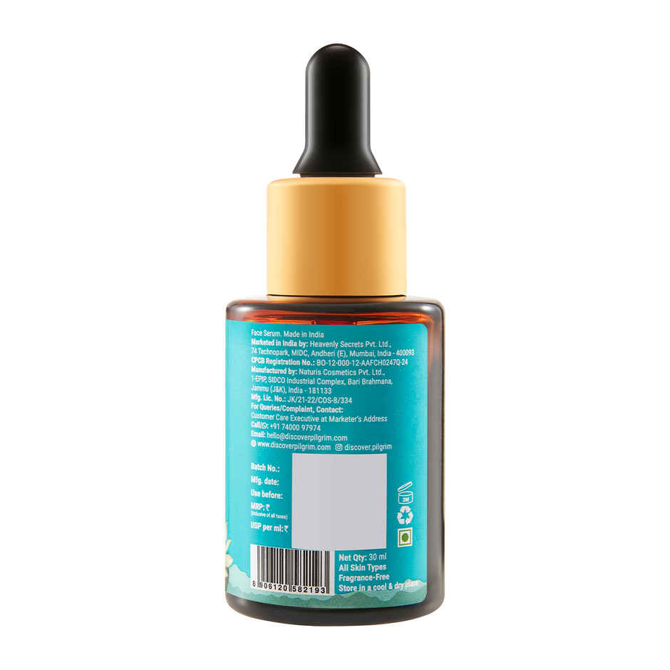 Pilgrim 25% AHA, 2% BHA, 5% PHA Peeling Solution Exfoliates Dead Skin & Reduces Blemishes