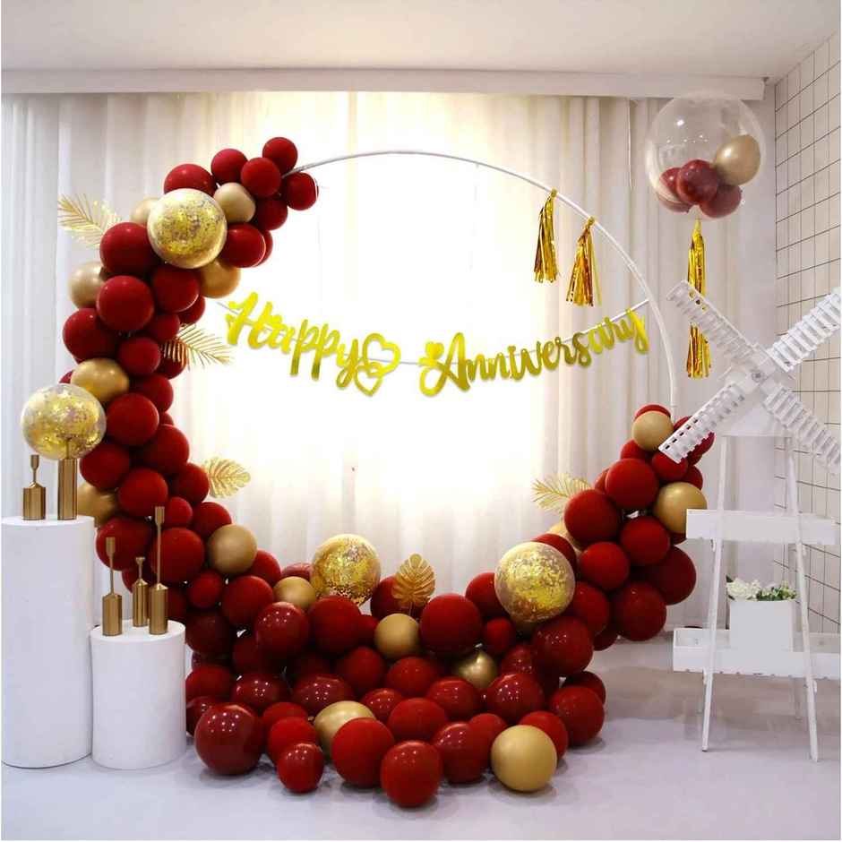 Party Propz Anniversary Decoration Items - Pack Of 47