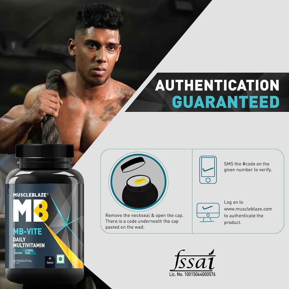 MuscleBlaze MB-Vite Daily Multivitamin (60 Tablets)