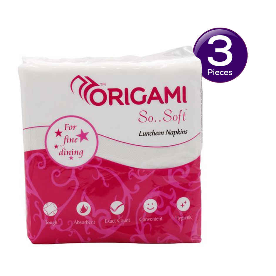 Origami Luncheon Tissue Paper Napkins - 32 X 32 cm - 50 Serviettes Combo