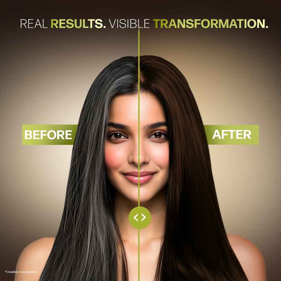 Indica 10-Minute Hair Color Shampoo | Ammonia-Free with 5 Herbal Extracts | Dark Brown