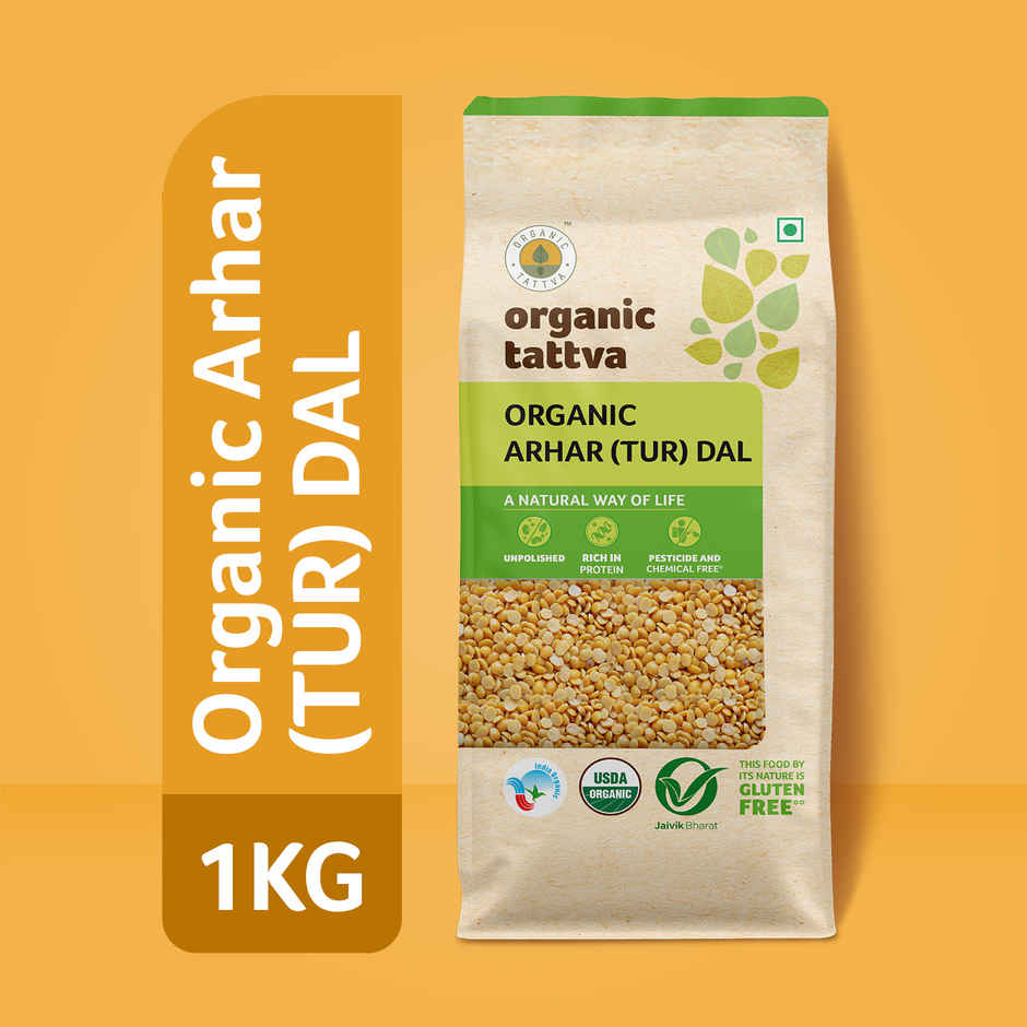 Organic Tattva Tur Dal Pouch