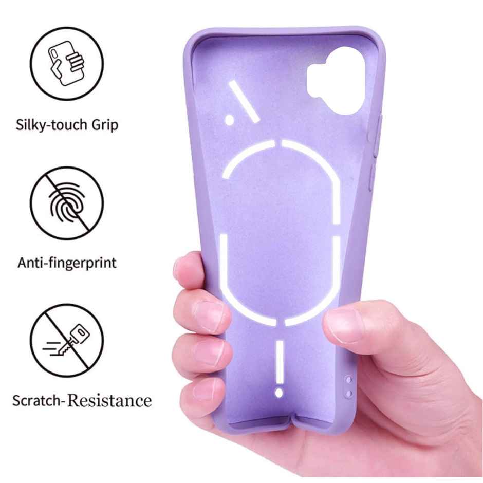 Artistque Case For Nothing Phone 1 Back Cover - Plain Liquid Silicone Cover