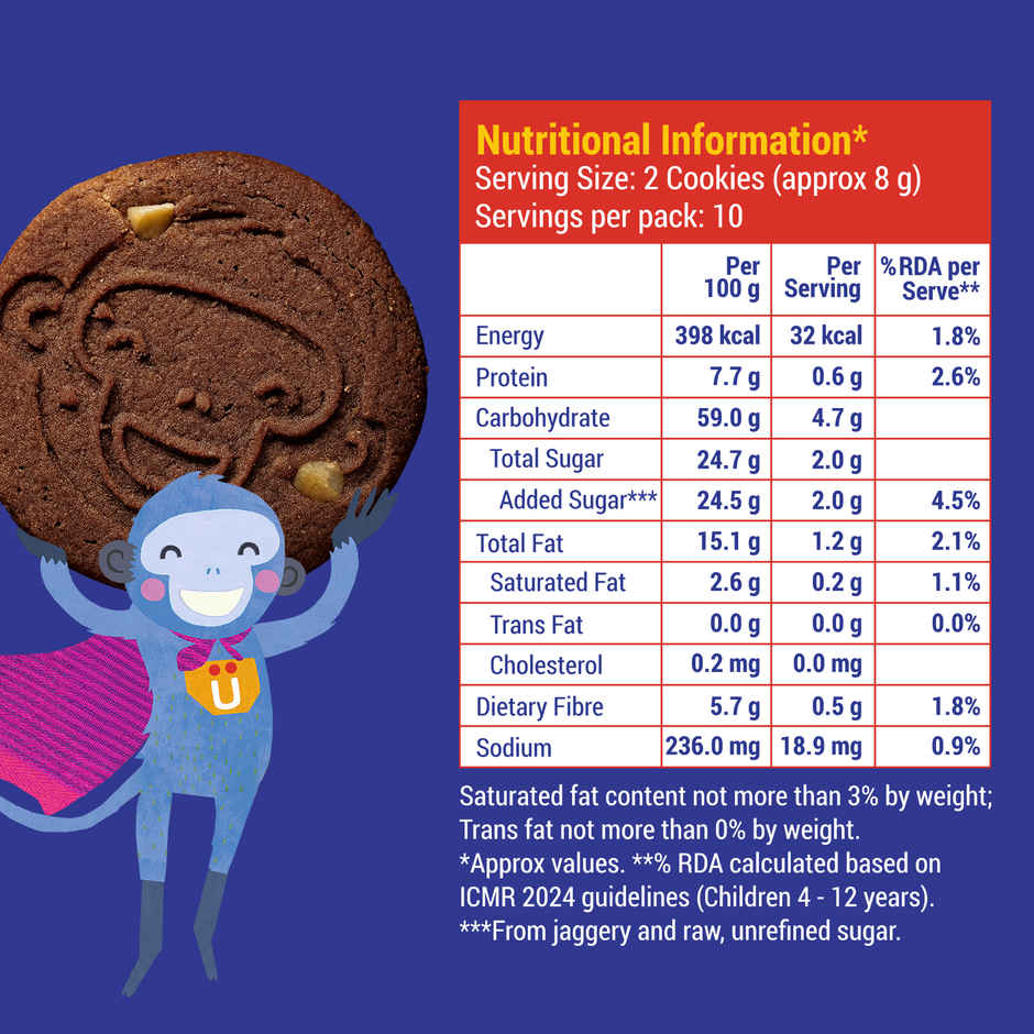 Slurrp Farm No Maida Milky Choco Chip Cookies - Yummy Biscuits For Kids