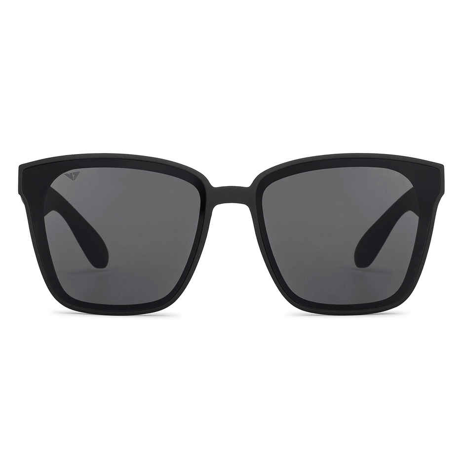 Vincent Chase By Lenskart | Polarized Sunglasses Full Rim | Unisex | Square | Large-143mm | Black
