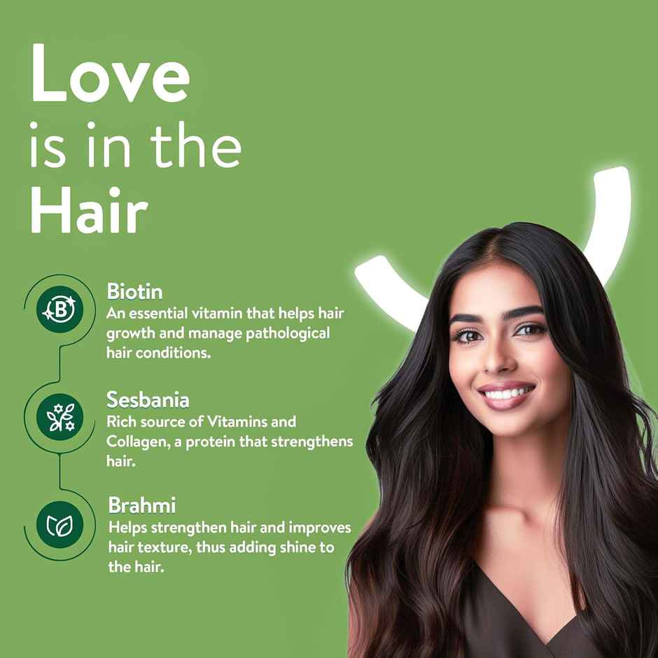 Happy Cultures Grow & Glow | Biotin + Collagen | Hair Strength, Skin Glow & Hair Fall Control | 30 Gummies