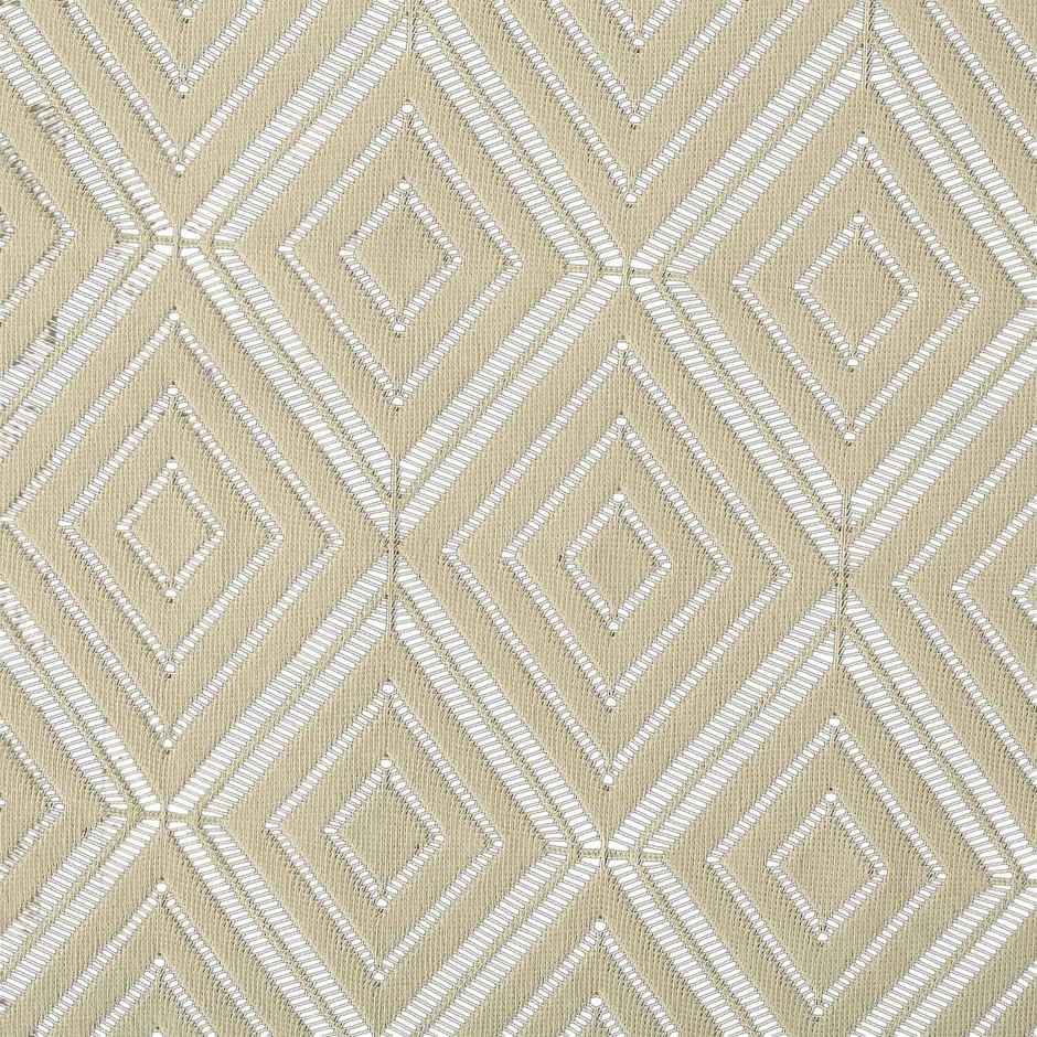 Kuber Industries Argyle Printed Rectangular Cotton 4 Seater Center Table Cover (Cream)-44KM023