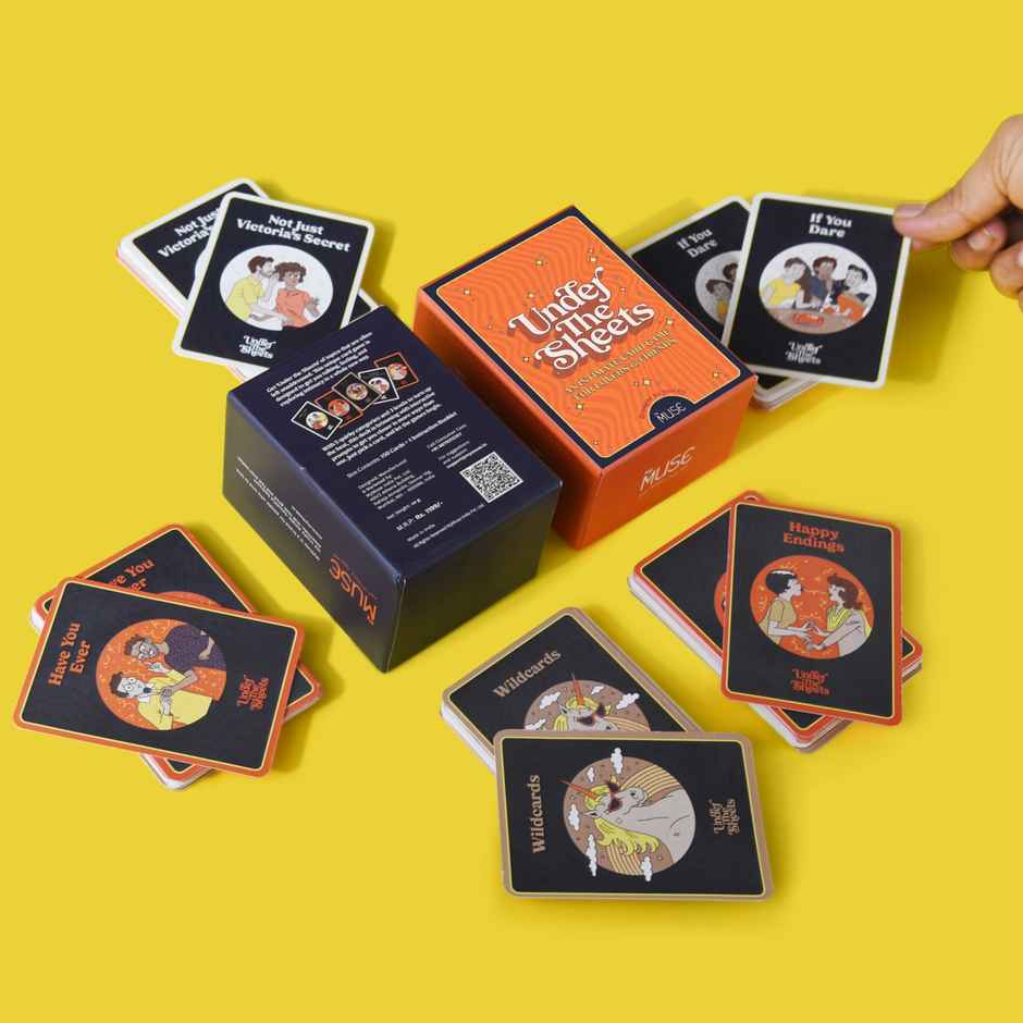 MyMuse Under The Sheets Card Game For Couples & Lovers, Romance And Playful Gifts - 150 Cards