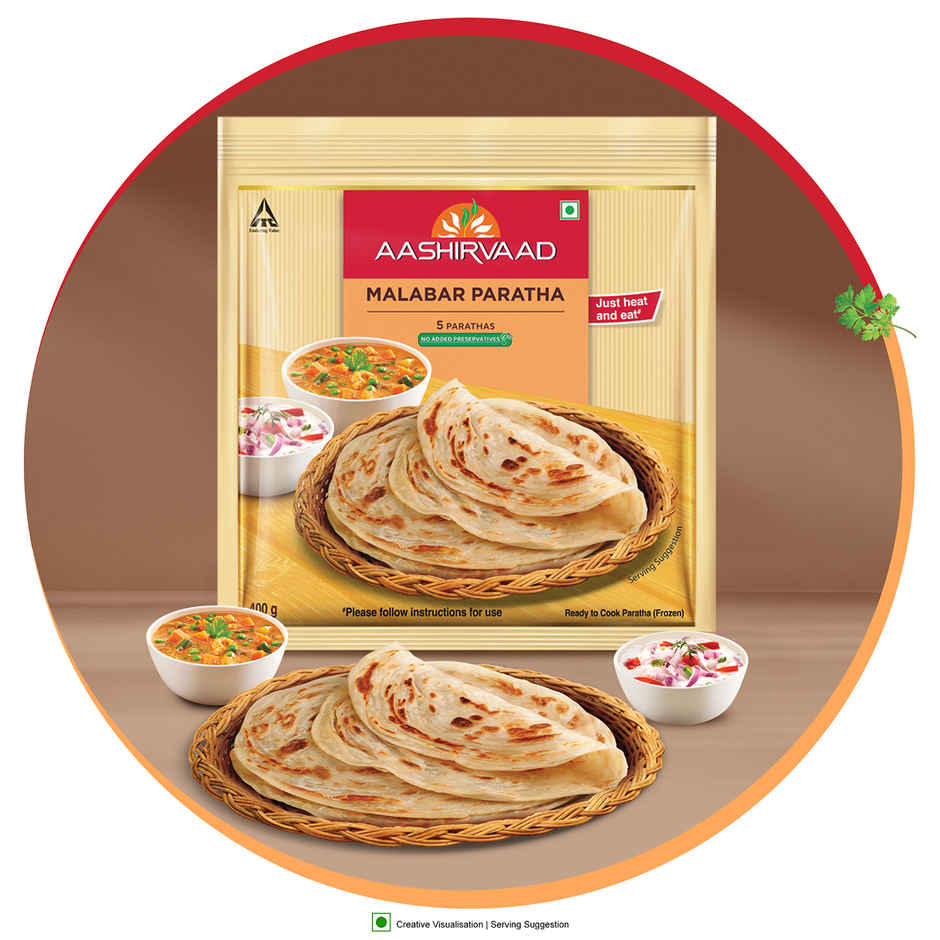 Aashirvaad Ready To Cook Malabar Paratha