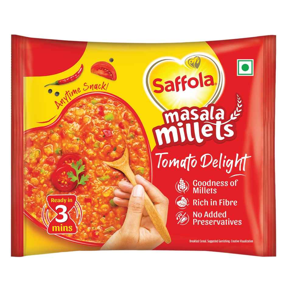 Saffola Masala Millets Tomato Delight| Lower In Calories Yummy Millets For Happy Tummy