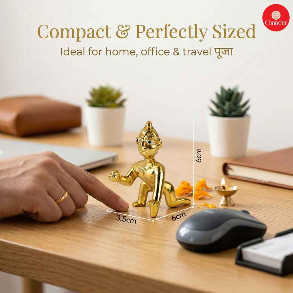 Laddu Gopal Idol | Golden Metal | Chandar