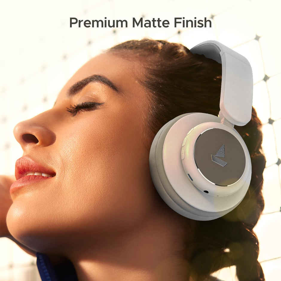 boAt Rockerz 450Pro Bluetooth Wireless On Ear Headphones Mic with 70 Hours Battery-White Purity