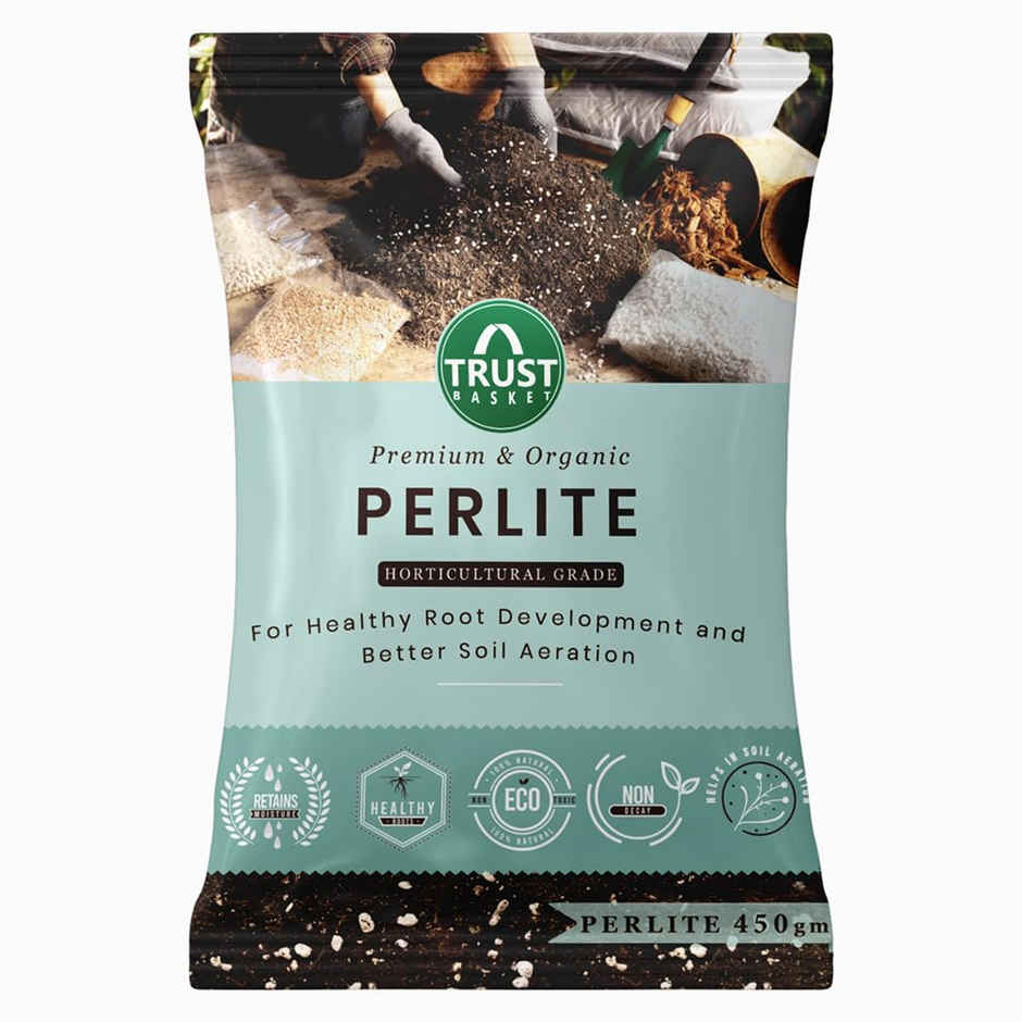 TrustBasket Perlite for Plants Soil Additive Horticultural Grade - for Indoor, Outdoor