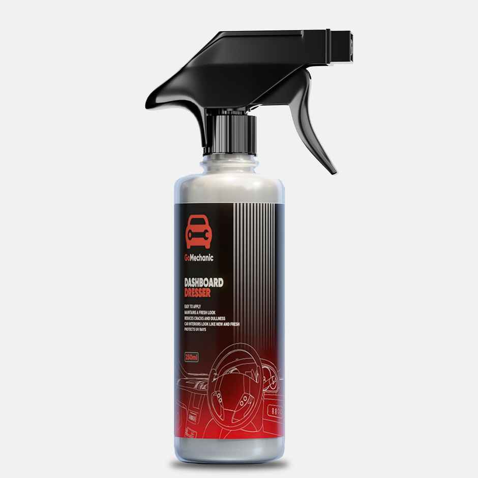 GoMechanic Dashboard Dresser | 250 ml - Restores Gloss & Shine On Car Dashboard & Plastic Parts
