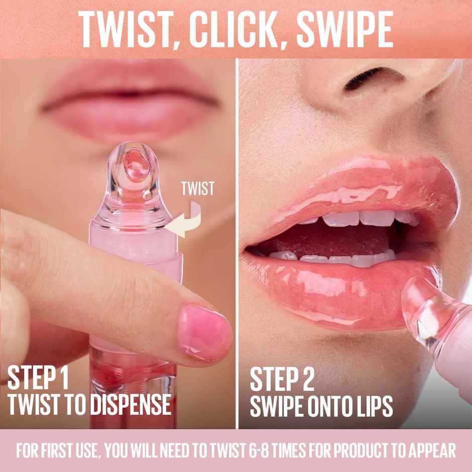 Maybelline Lifter Gel Lip Oil In Gel | Glass shine | 24H Hydration | Softer, Vanilla Horchata