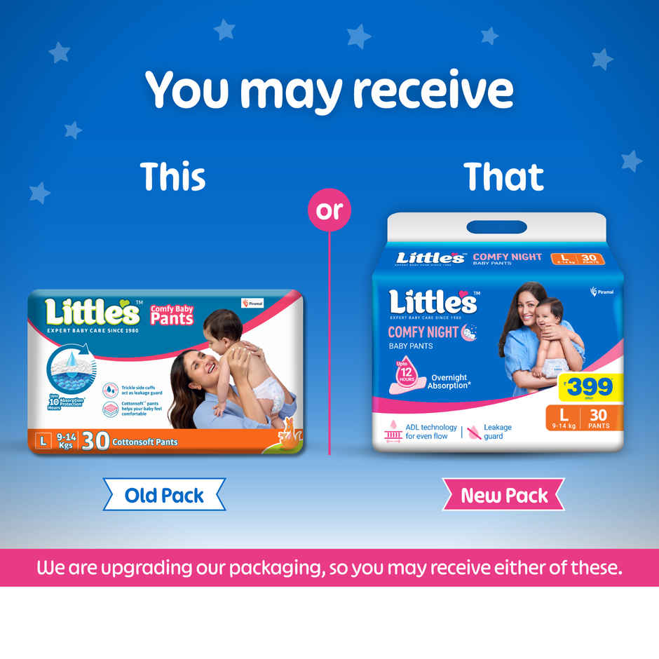 Littles Baby Diapers L Size Large Pants Style