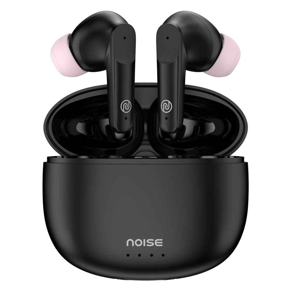 Noise VS104 TWS Earbuds with 45H of Playtime, Quad Mic with ENC, Instacharge(10 Min), 13Mm Driver, Low Latency, BT V5.2 - Charcoal Black