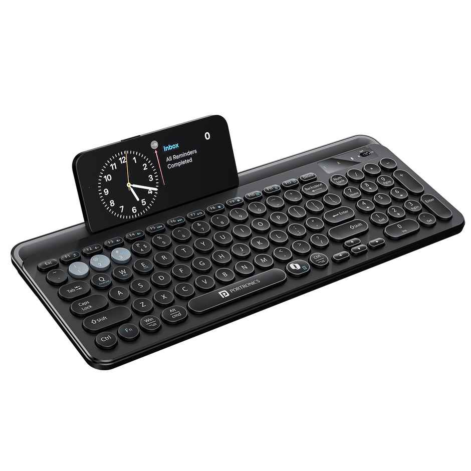 Portronics Bubble 3.0 Wireless Keyboard with Copilot AI | 2.4GHz & Bluetooth Connectivity