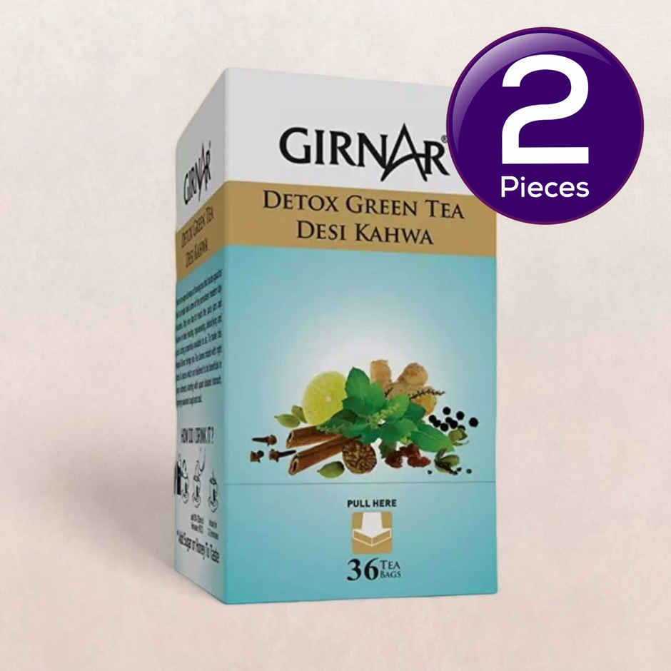Girnar Detox Desi Kahwa Green Tea Combo