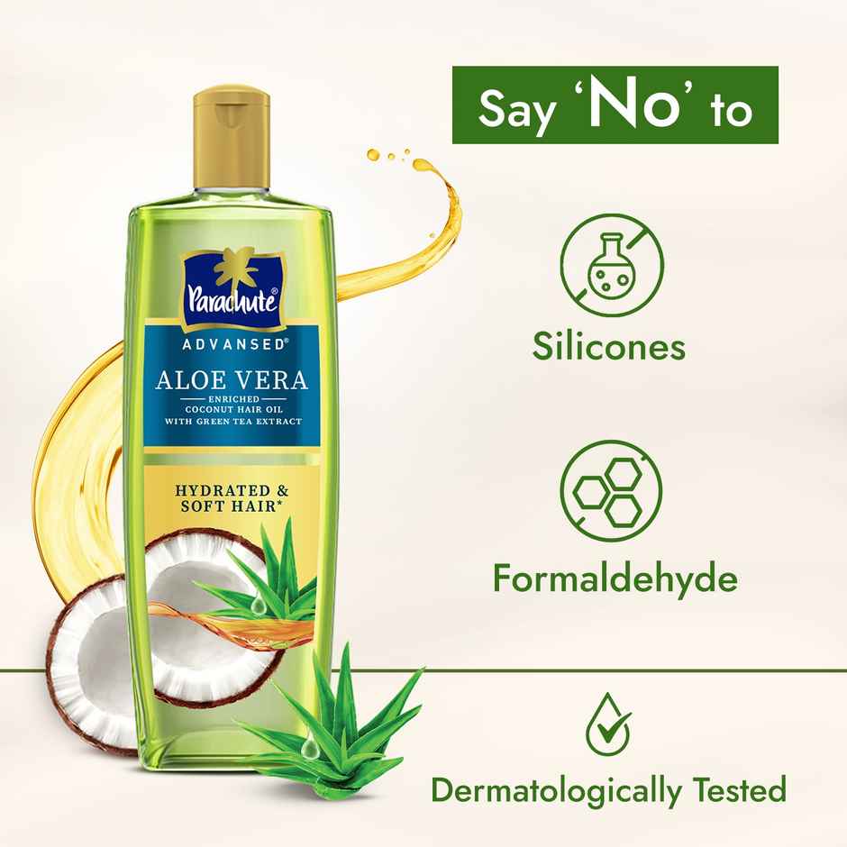 Parachute Advansed Aloe Vera Enriched Coconut Hair Oil For Hydrated & Soft Hair
