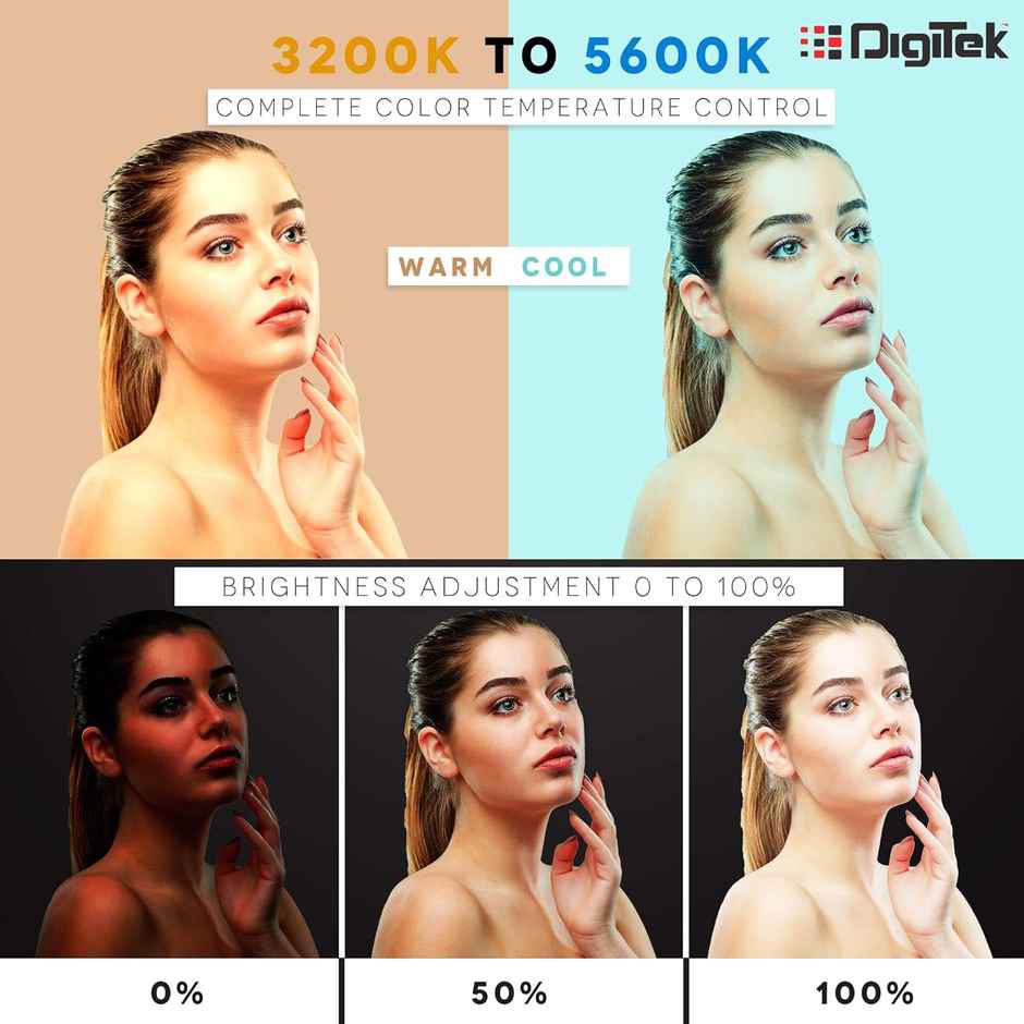 Ring Light | DRL18H | 18 inch | 158 cm Height | Black