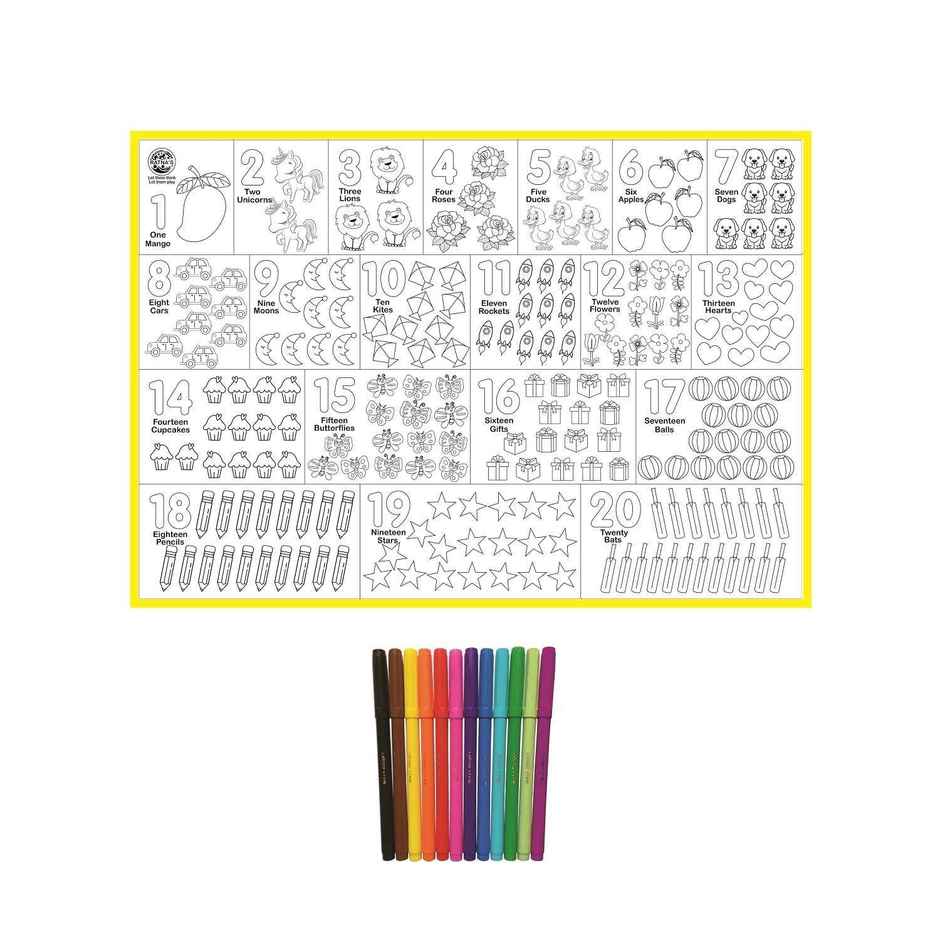 Ratna's My Colouring Mat Number