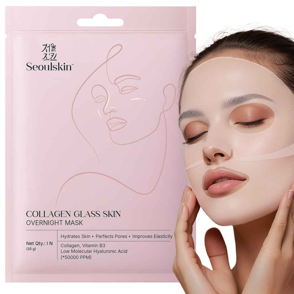 Seoulskin Collagen Glass Skin Overnight Mask | Hydrating Korean Collagen Face Mask