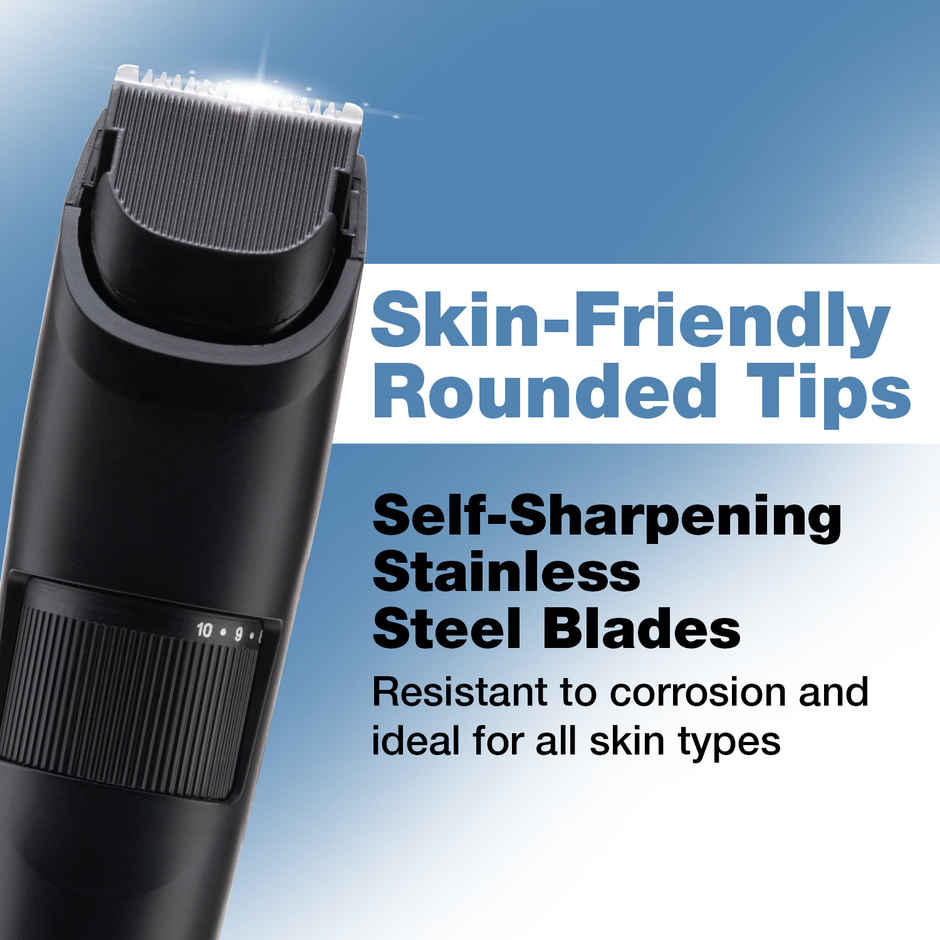 Vega Power Lite Beard Trimmer for Men with 90 mins Runtime, 2 Comb Attachment, USB Type C (VHTH-38)