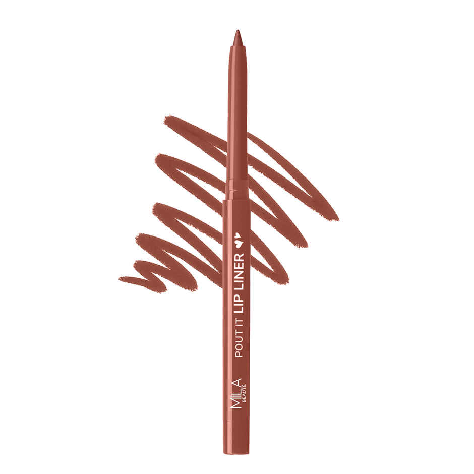 Mila Beaute Pout it Lip Liner I Highly Pigmented | Suitable for Indian Skin Tones | Mocha Latte