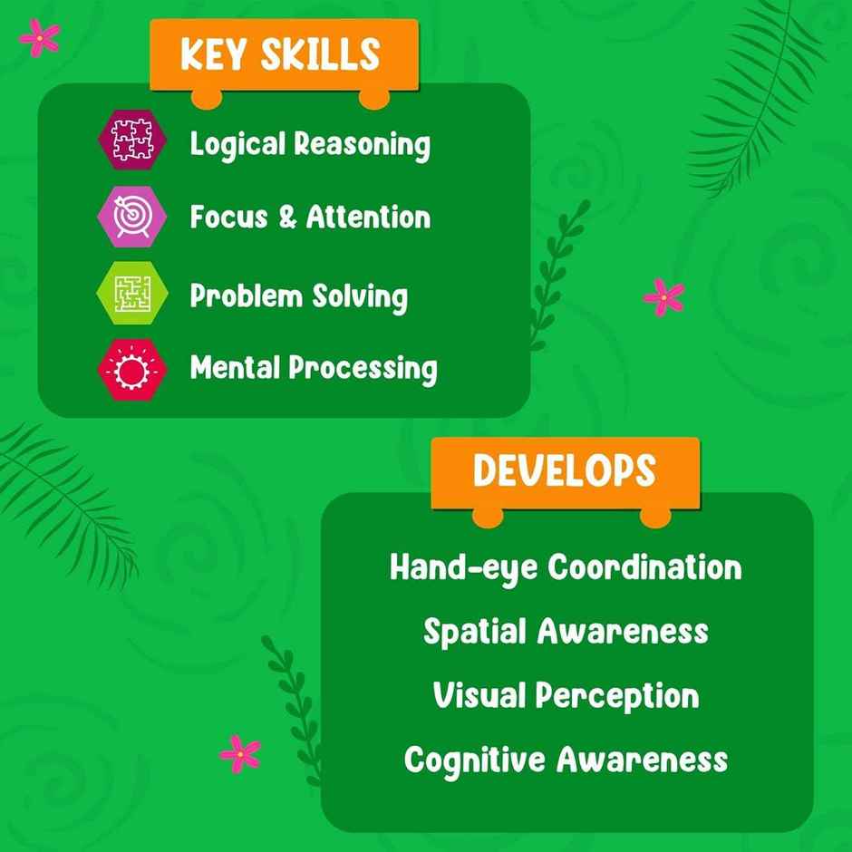 Skillmatics My First Puzzle Set - Wild Animal Jigsaw & Toddler Puzzles