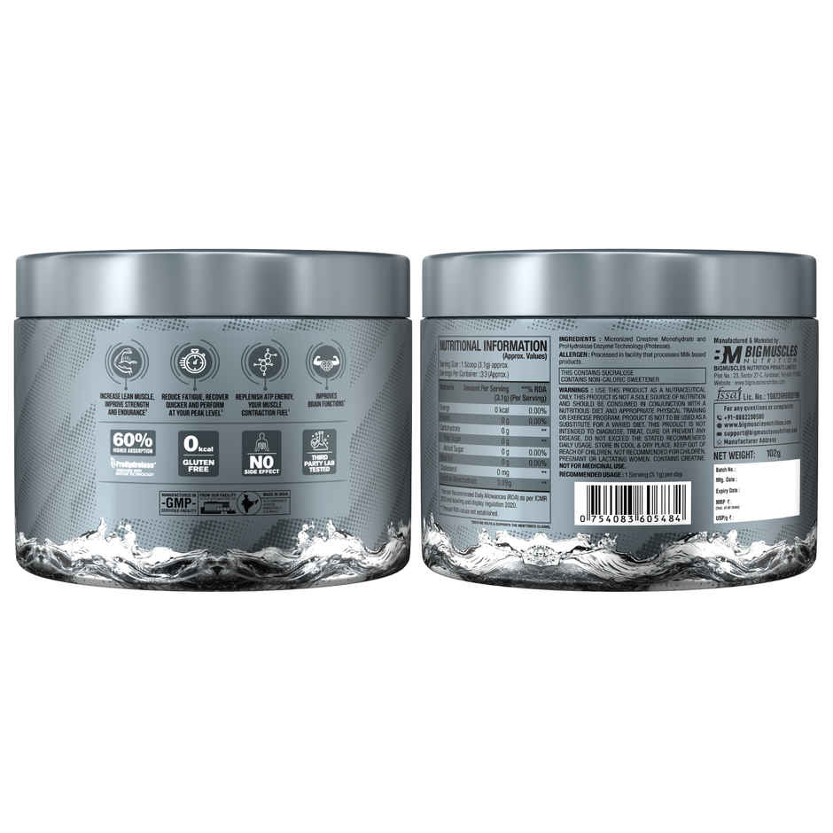 Big Muscles Nutrition Creatine | Pure Creatine Monohydrate