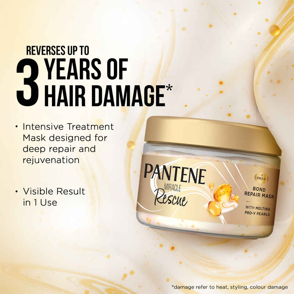 Pantene Bond Repair Mask, with 10000 ProV Pearls | Visible Repair in One Use