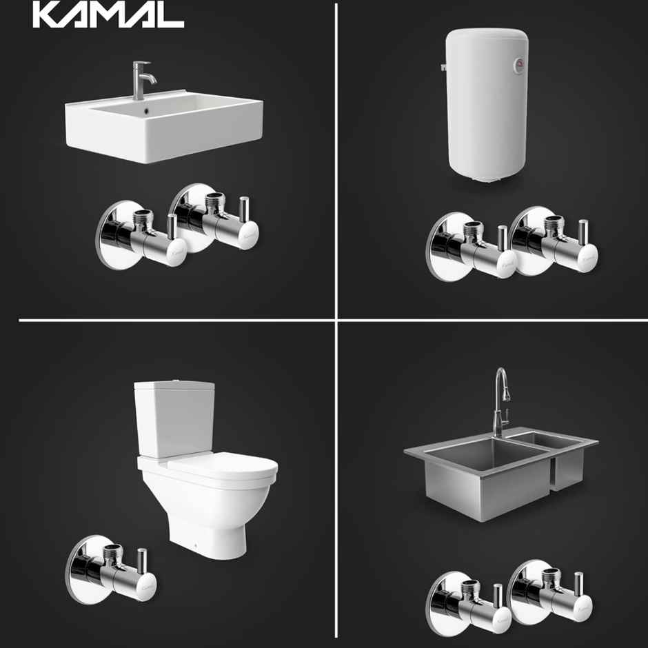 Kamal Angle Cock - Flt Angle Cock Faucet