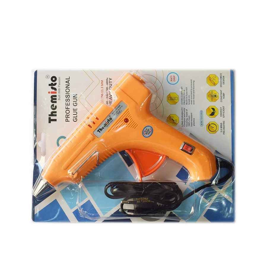 Themisto 80W Hot Melt Glue Gun With 5 Transparent Hot Glue Stick