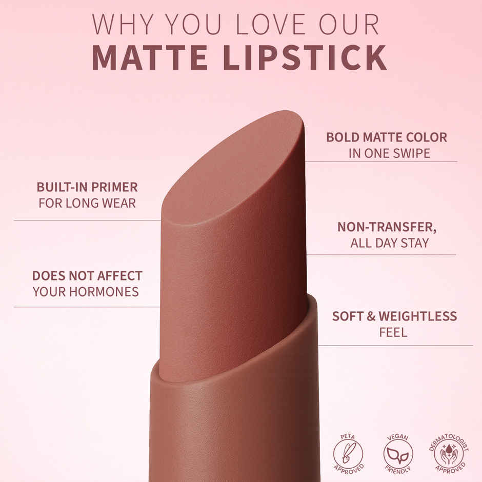 Teen.Teen Color Life Nontransfer Lipstick With Primer - Caramel Nude