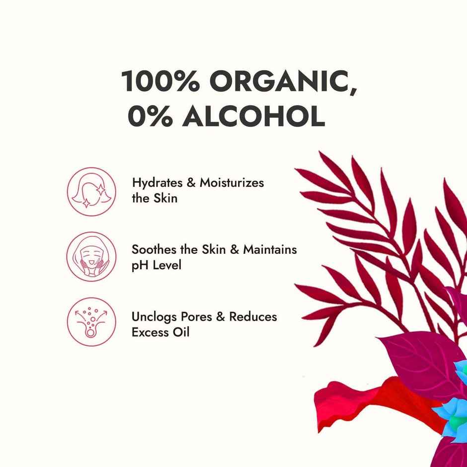 Kapiva Organic Rose Water/Gulab Jal Spray Premium Face Mist Toner For Brighter And Hydrated Skin