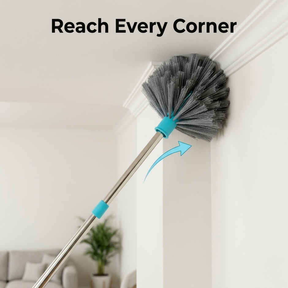 Proclean Diamond Brush Gobi Jala Broom-Brush with SS Telescopic Handle | 5 Feet