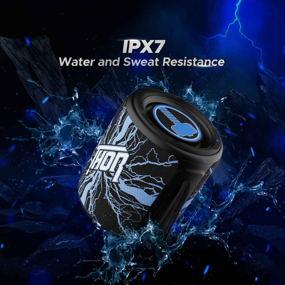 boAt Stone 350 Bluetooth Speaker w/ 10W RMS Stereo Sound & IPX7 Water Resistance (Electric Blue)