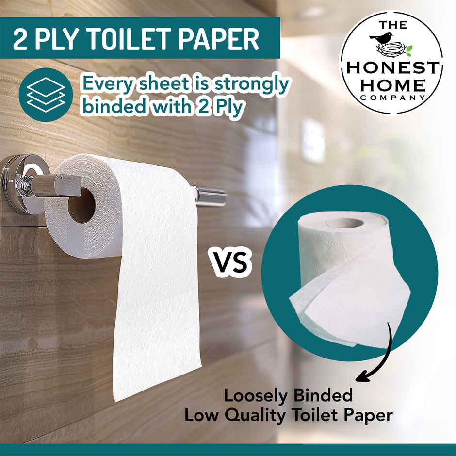 The Honest Home Company Toilet Roll (2 Ply) - Pack of 8